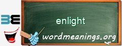 WordMeaning blackboard for enlight
